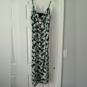 Banana Republic Navy Floral Dress Size 2 Petite
